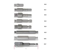 Beta Tools 892/1 1/4" Square Drive 5.5mm Hex Bit Adaptor for Drivers L: 50mm