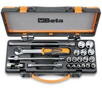 Beta Tools 910A C16 Hexagon 16-Piece Socket And Accessories