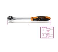 Beta 9200871 Model 920 /50 Push-through Drive Ratchet, 72 Teeth, 1/2 Drive