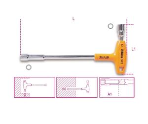 Beta Tools 941 Hexagon/Bi-hex Socket Wrenches With High Torque Handles