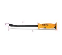 Beta Tools 965 Pry Bar With Flat Curved Ends 300mm Option: 300mm