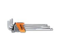Beta Tools 96Lbp Sc9 Extra-Long Hexagon Ball Head Offset 9-Piece Key Wrench
