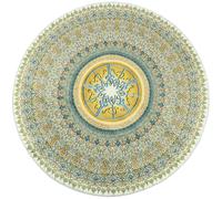 Betadistor Abstract Rugs Round ø120cm Living Room Modern Non-Slip Area Rug Round Machine Washable Floor Carpet Low Pile Soft Minimalist Circle Rug for Bedroom Kids Room Decor 401-04120