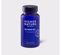Higher Nature Betaine HCl - For Healthy Digestion - Vegetarian & Vegan - 90 Capsules