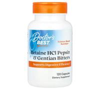 Doctor's Best Betaine HCl Pepsin & Gentian Bitters Capsules 120 Capsules