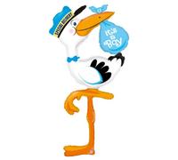 Betallic 5ft Giant Foil Balloon It's a Boy Stork (Blue)