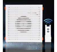 BETAM Bathroom Ceiling Extractor Fan with Remote Control,300 * 300Mm Kitchen Exhaust Fan,Ultra-Thin 8CM Ventilation Fan,3-Speed Speed Adjustment,60Db Quiet Running