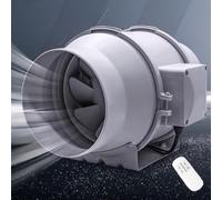 BETAM Inline Extractor Fan,Industrial Exhaust Fan with Wireless Remote Control,Powerful Mute Bathroom Ventilation Fan,IPX2 Waterproof,for Planting Tents,Kitchen,Garage,4 inches