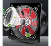 BETAM Kitchen Extractor Fan,Wall Mounted Exhaust Fan,2800R/Min Bathroom Ventilation Fan,All Copper Motor,for Home,Garage,Warehouse,Industrial,Metal Grille,Black,7 inches