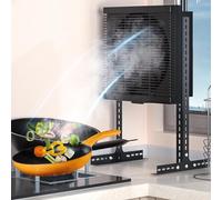 BETAM Portable Extractor Fan Kitchen,Shutter Exhaust Fan with Switch And Grille,Metal Bathroom Ventilation Fan,Automatic Check Valve,Adjustable Height,for Basement,Attics, Workshops,10 inches