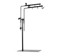 BETAZOOER Reptile Dual Lamp Stand Metal Adjustable Heating Floor Lamp Holder Bracket Light Hanger Fixture Retractable Ideal for Reptile Glass Terrarium Amphibians/Terrestrial Invertebrates Vivarium