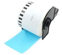 BETCKEY - 1 Blue Labels Replacement for Brother DK-22205, 62mm x 30.48m Continuous Length Paper Labels Compatible with Brother QL Label Printers