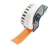 BETCKEY - 1 Orange Labels Replacement for Brother DK-22214, 12mm x 30.48m Continuous Length Paper Labels Compatible with Brother QL Label Printers