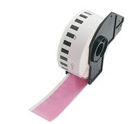 BETCKEY - 1 Pink Labels Replacement for Brother DK-22214, 12mm x 30.48m Continuous Length Paper Labels Compatible with Brother QL Label Printers