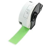 BETCKEY 1 Roll Green DK-11201 Labels, 29mm x 90mm | 400 Black on Green Standard Address Labels Compatible with Brother QL Label Printers