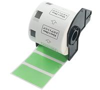 BETCKEY 1 Roll Green DK-11209 Labels, 62mm x 29mm | 800 Black on Green Small Address labels Compatible with Brother QL Label Printers