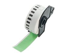 BETCKEY 1 Roll Green DK-22214 Labels, 12mm x 30.48m | 1 Black on Green Continuous Length Paper Labels Compatible with Brother QL Label Printers