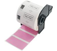 BETCKEY 1 Roll Pink DK-11209 Labels, 62mm x 29mm | 800 Black on Pink Small Address labels Compatible with Brother QL Label Printers