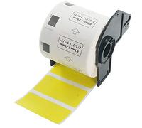 BETCKEY 1 Roll Yellow DK-11209 Labels, 62mm x 29mm | 800 Black on Yellow Small Address labels Compatible with Brother QL Label Printers
