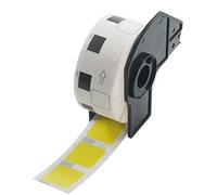 BETCKEY 1 Roll Yellow DK-11221 Labels, 23mm x 23mm | 1000 Black on Yellow Square Labels Compatible with Brother QL Label Printers