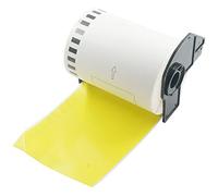 BETCKEY 1 Roll Yellow DK-22243 Labels, 102mm x 30.48m | 1 Black on Yellow Continuous Shipping Labels Compatible with Brother QL Label Printers