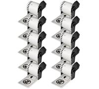 BETCKEY - 10 Rolls DK-22113 Labels, 62mm x 15.24m, 10 Continuous Clear Film Labels Compatible with Brother QL Label Printers