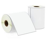 BETCKEY - 102mm x 165mm(4 in x 6.5 in) Large Shipping & Multipurpose Thermal Labels, 250 Perforated Stickers per Roll Compatible with Zebra & More Printers [2 Roll/500 Labels]
