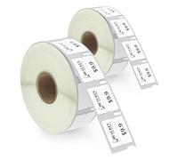 BETCKEY - 2 Rolls 11353 Self-Adhesive Labels Compatible with DYMO S0722530, 13mm x 25mm, 2000 Small Multi-Purpose Labels Compatible with DYMO LabelWriter 450, 4XL, NOT Fit 550 or 5XL