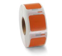 BETCKEY 2 Rolls Orange S0929120 Labels Compatible with DYMO, 25mm x 25mm | S0929120, 1500 Black on Orange Small Multi-Purpose Labels for Labelwriter 450 & 4XL