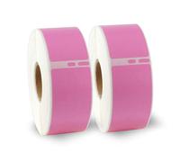 BETCKEY 2 Rolls Pink 99010 Labels Compatible with DYMO, 28mm x 89mm | S0722370, 700 Black on Pink Standard Address Labels for Labelwriter 450 & 4XL