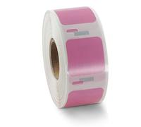 BETCKEY 2 Rolls Pink S0929120 Labels Compatible with DYMO, 25mm x 25mm | S0929120, 1500 Black on Pink Small Multi-Purpose Labels for Labelwriter 450 & 4XL