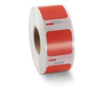 BETCKEY 2 Rolls Red S0929120 Labels Compatible with DYMO, 25mm x 25mm | S0929120, 1500 Black on Red Small Multi-Purpose Labels for Labelwriter 450 & 4XL