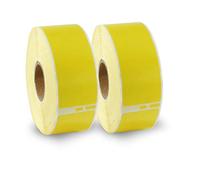 BETCKEY 2 Rolls Yellow 99010 Labels Compatible with DYMO, 28mm x 89mm | S0722370, 700 Black on Yellow Standard Address Labels for Labelwriter 450 & 4XL