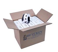 BETCKEY - 20 Rolls DK-11221 Labels, 23mm x 23mm, 20000 Square Labels Compatible with Brother QL Label Printers