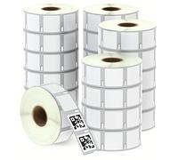 BETCKEY - 20 Rolls S0929120 Self-Adhesive Labels, 25mm x 25mm, 15000 Small Multi-Purpose Labels Compatible with DYMO LabelWriter 450, 4XL, NOT Fit 550 or 5XL