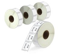 BETCKEY - 4 Rolls 11353 Self-Adhesive Labels Compatible with DYMO S0722530, 13mm x 25mm, 4000 Small Multi-Purpose Labels Compatible with DYMO LabelWriter 450, 4XL, NOT Fit 550 or 5XL