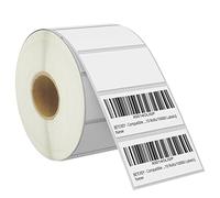 BETCKEY - 51mm x 25mm(2 in x 1 in) Barcode & Address Thermal Labels, 1300 Perforated Labels per Roll, Compatible with Zebra & More Printers