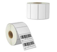 BETCKEY - 51mm x 25mm (2 in x 1 in) Barcode & Address Thermal Labels - 1300 Perforated per Roll - Compatible with Zebra & More Printers [2 Roll/2600 Labels]