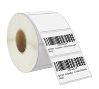 BETCKEY - 57 mm x 32 mm (2.25 in x 1.25 in) Perforated Barcode/Multi-Purpose Thermal Labels Compatible with Zebra and Other Printers [1 Roll / 1000 Labels]