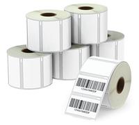 BETCKEY - 6 Rolls 11354 Self-Adhesive Labels Compatible with DYMO S0722540, 57mm x 32mm, 6000 Multi-Purpose Labels Compatible with DYMO LabelWriter 450, 4XL, NOT Fit 550 or 5XL