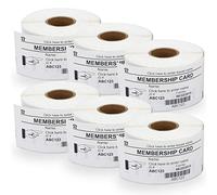 BETCKEY 6 Rolls 11356 Labels Compatible with DYMO S0722560, 41mm x 89mm, 1800 Name Badge ONLY Use for Labelwriter 450 & 4XL
