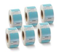 BETCKEY 6 Rolls Blue 11353 Labels Compatible with DYMO, 13mm x 25mm | S0722530, 6000 Black on Blue Small Multi-Purpose Labels for Labelwriter 450 & 4XL