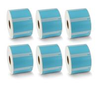 BETCKEY - 6 Rolls Blue Multi-Purpose Labels Compatible with DYMO 11354(S0722540), 57mm x 32mm, 6000 Colored Labels Compatible with DYMO LabelWriter 450, 4XL, NOT Fit 550 or 5XL