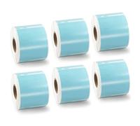 BETCKEY - 6 Rolls Blue Multi-Purpose Labels Compatible with DYMO 99015(S0722440), 54mm x 70mm, 2400 Colored Labels Compatible with DYMO LabelWriter 450, 4XL, NOT Fit 550 or 5XL