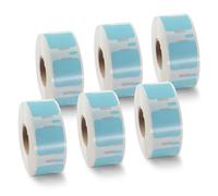 BETCKEY 6 Rolls Blue S0929120 Labels Compatible with DYMO, 25mm x 25mm | S0929120, 4500 Black on Blue Small Multi-Purpose Labels for Labelwriter 450 & 4XL
