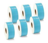 BETCKEY - 6 Rolls Blue Standard Address Labels Compatible with DYMO 99010(S0722370), 28mm x 89mm, 2100 Colored Labels Compatible with DYMO LabelWriter 450, 4XL, NOT Fit 550 or 5XL