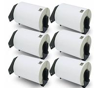 BETCKEY - 6 Rolls DK-11241 Labels, 102mm x 152mm, 1200 Shipping Labels Compatible with Brother QL Label Printers