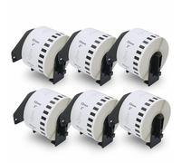 BETCKEY - 6 Rolls DK-22223 Labels, 50mm x 30.48m, 6 Continuous Paper Labels Compatible with Brother QL Label Printers