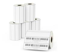BETCKEY - 6 Rolls Film Removable Labels, 102mm x 25mm, 8250 Easy Peel Off No Residue Stickers Using for Thermal Printers