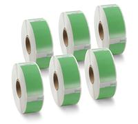 BETCKEY 6 Rolls Green 11352 Labels Compatible with DYMO, 25mm x 54mm | S0722520, 3000 Black on Green Return Address Labels for Labelwriter 450 & 4XL